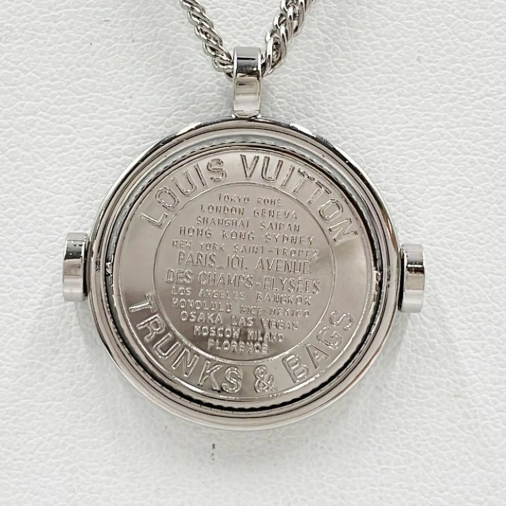 LOUIS VUITTON Silver Necklace - Picture 2 of 4